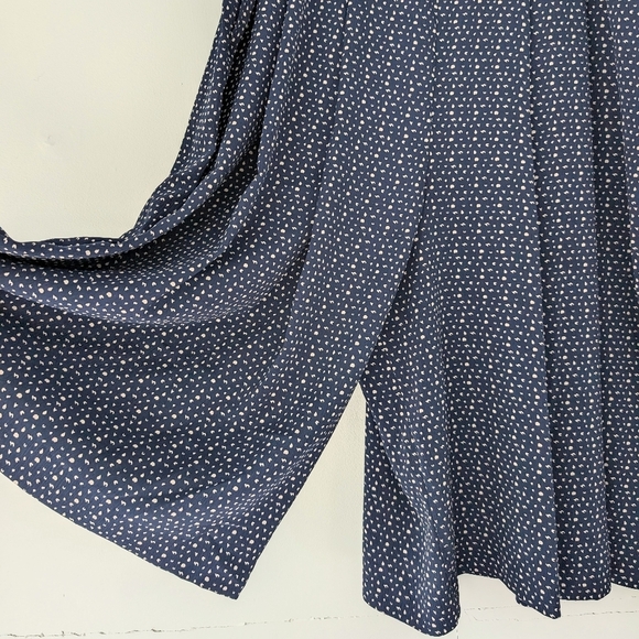 TanJay Women's Polka Dot Palazzo Midi Pants ~ Size Large - Picture 2 of 4